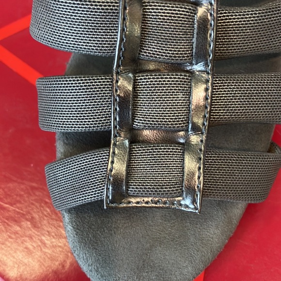 Aerosols gray fabric sling back sandals - Picture 6 of 10